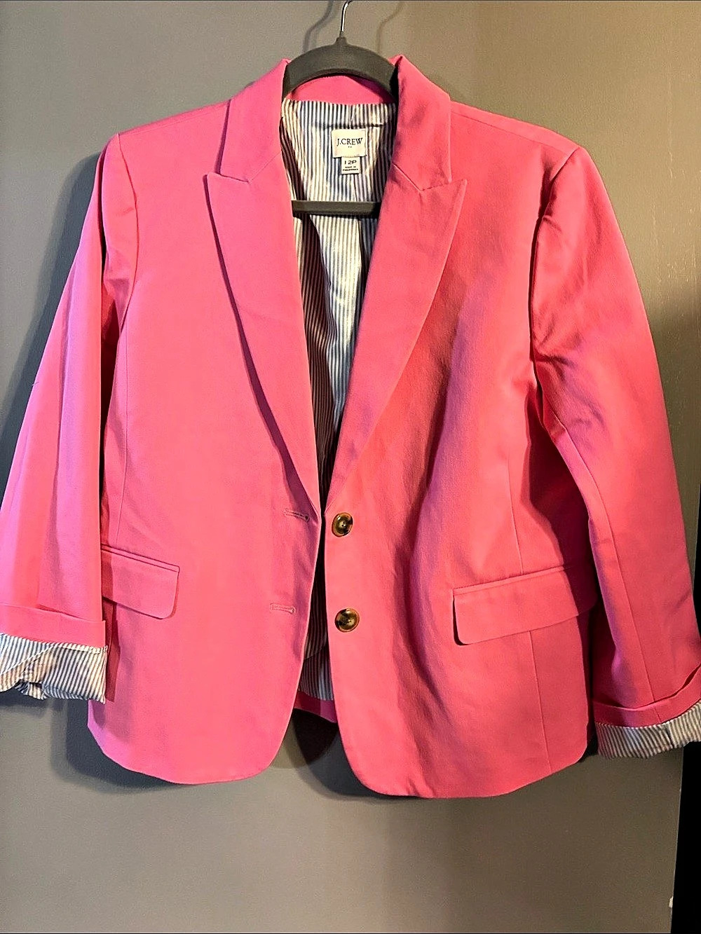J.CREW Pink Blazer Size 12P